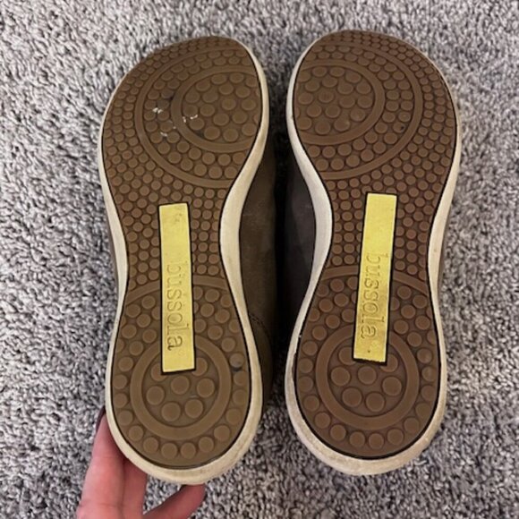 BUSSOLA Zuccale Vapor Leather Sneakers Brown size 6 - Picture 6 of 7